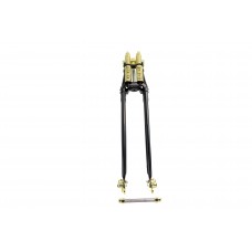 V-Twin 26" Spring Fork Kit Black with Brass Accents - 24-1580
